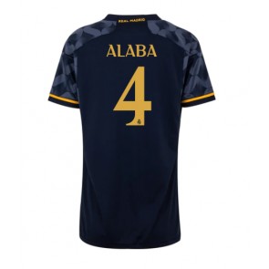 Real Madrid David Alaba #4 Dámské Venkovní Dres 2023-24 Krátký Rukáv
